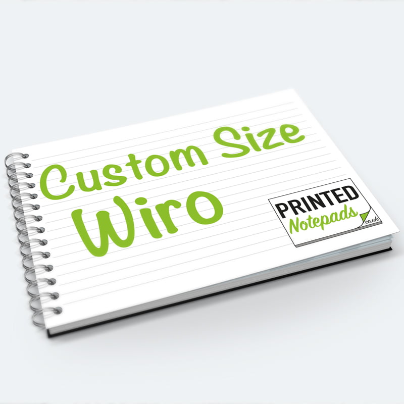 Custom Size Wirobound Notepads Printed Notepads UK