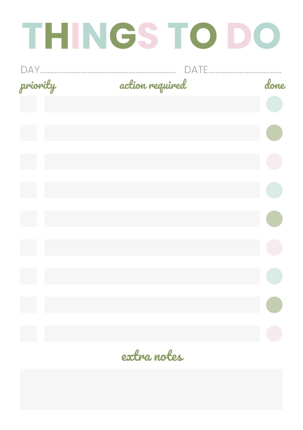 To Do List / Shopping List Notepads - Printed Notepads UK